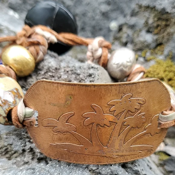 Funky, Cool Handcrafted Beaded Bracelet - Picture 2 of 5